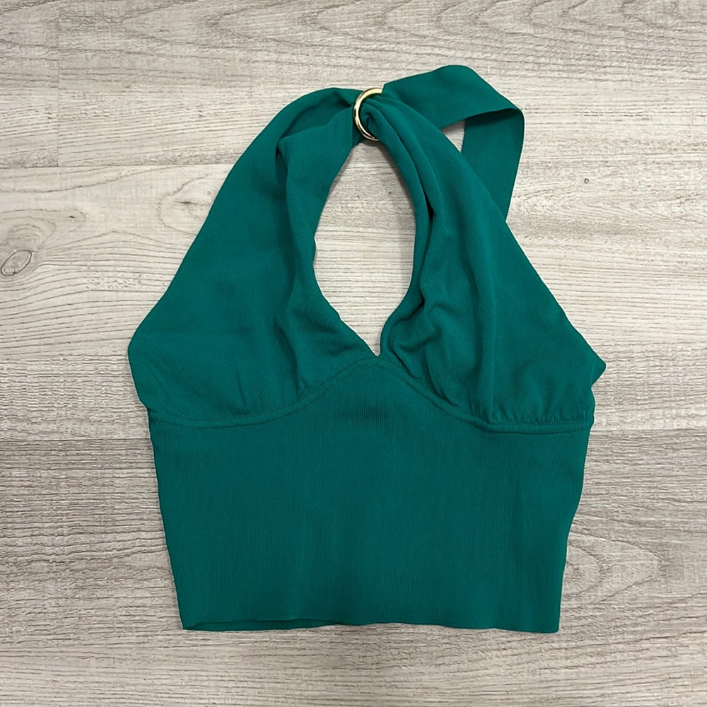 Zara green top